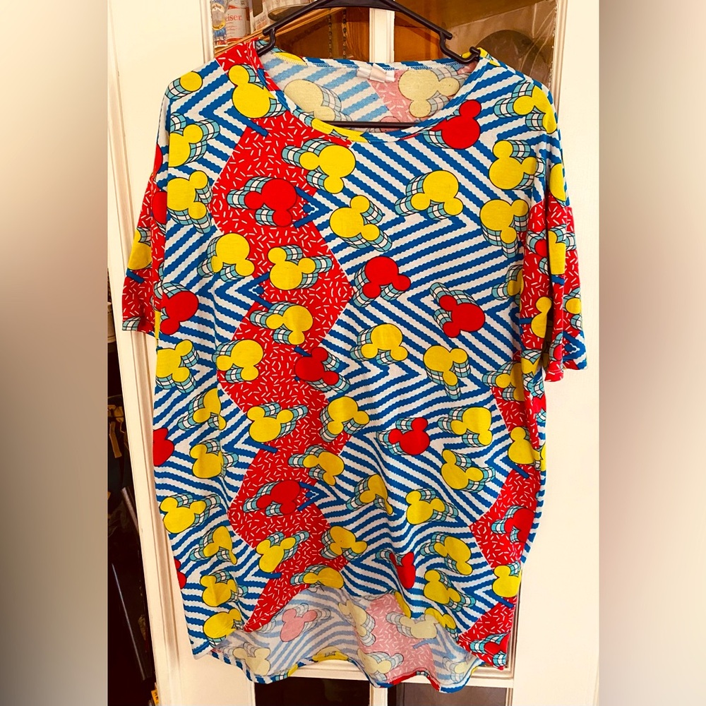 Lularoe Geometric Mickey Mouse Ears Top